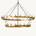 Camino Vintage Industrial Two-Tier Chandelier 50"