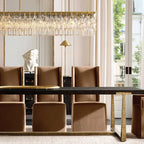 Marignan Modern Crystal Rectangle Chandelier 60"