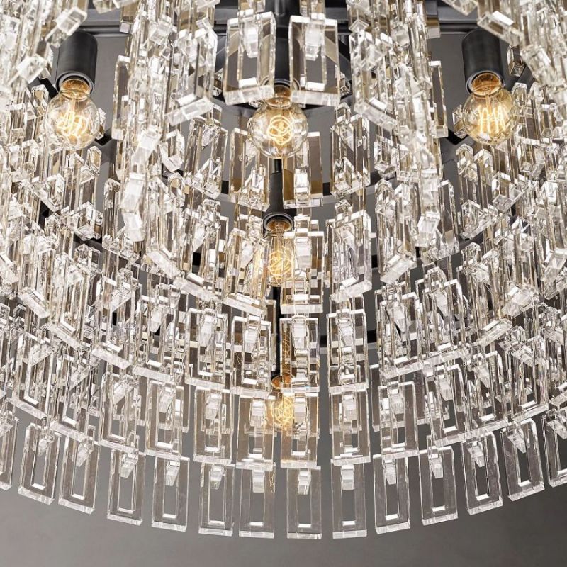 Marignan Modern Crystal Round Chandelier 48"