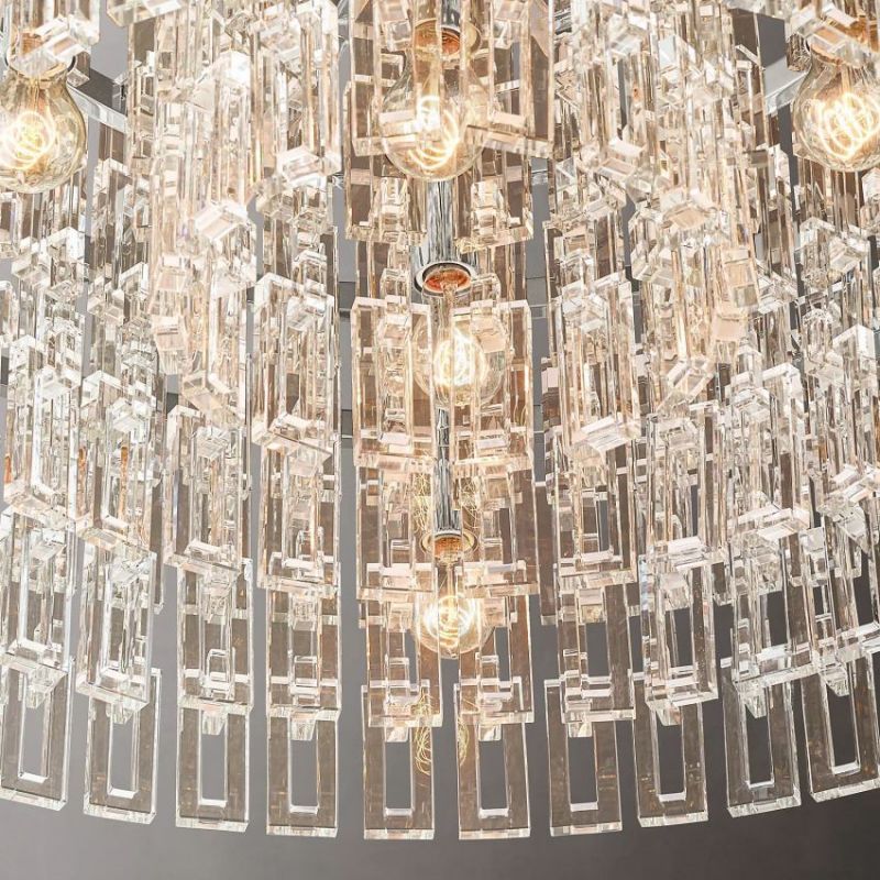 Marignan Modern Crystal Round Chandelier 48"