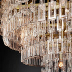 Marignan Modern Crystal Tiered Round Chandelier 36"