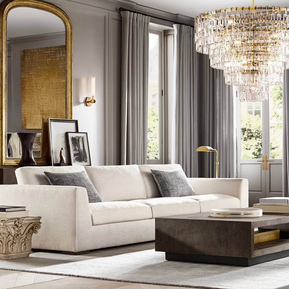 Marignan Modern Crystal Tiered Round Chandelier 36"