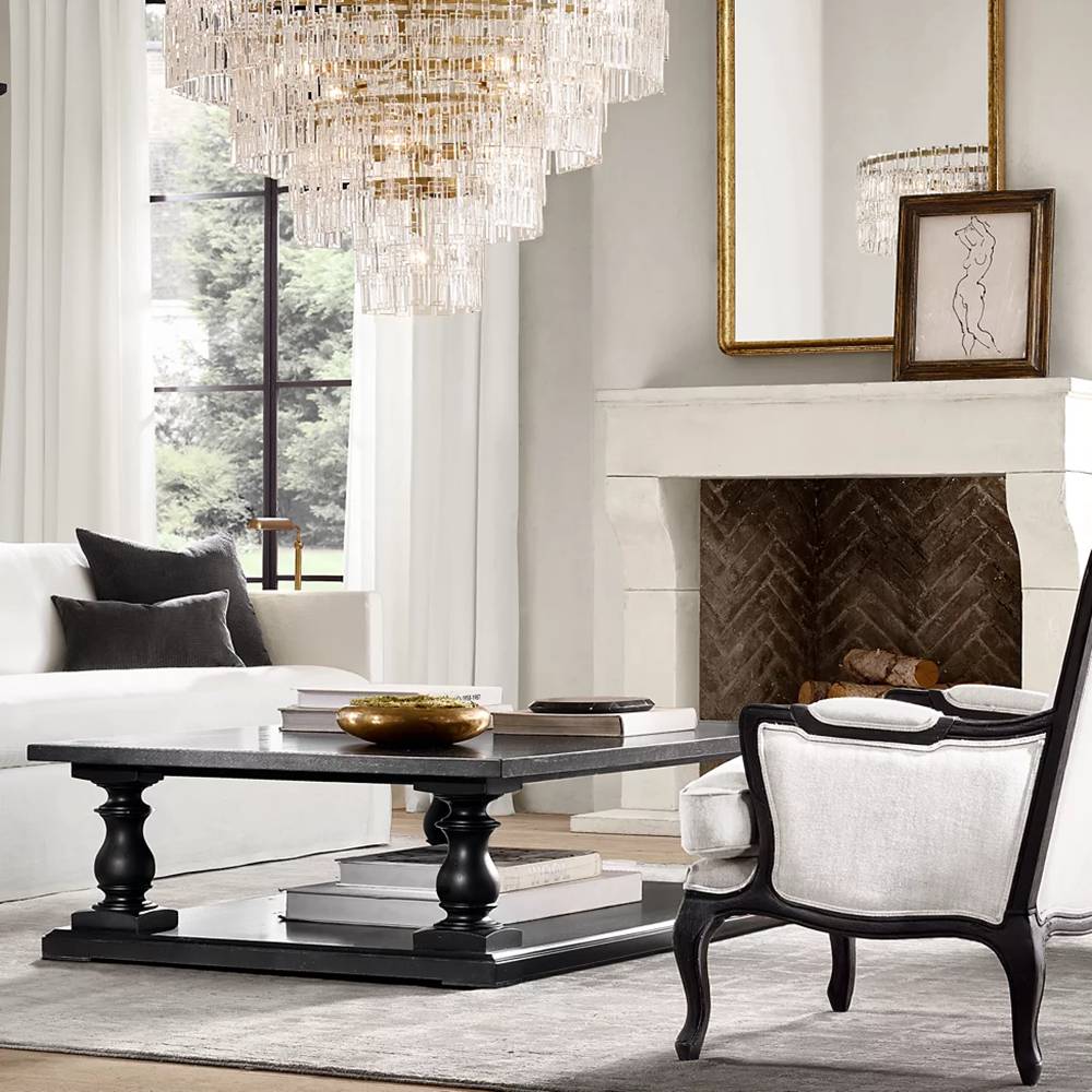 Marignan Modern Crystal Tiered Round Chandelier 48"