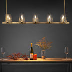 Pauillac Modern Heritage Linear Chandelier 49"