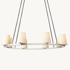 Pauillac Fabric Shade Round Chandelier 36"