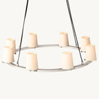 Pauillac Fabric Shade Round Chandelier 36"