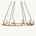 Pauillac Fabric Shade Round Chandelier 48"