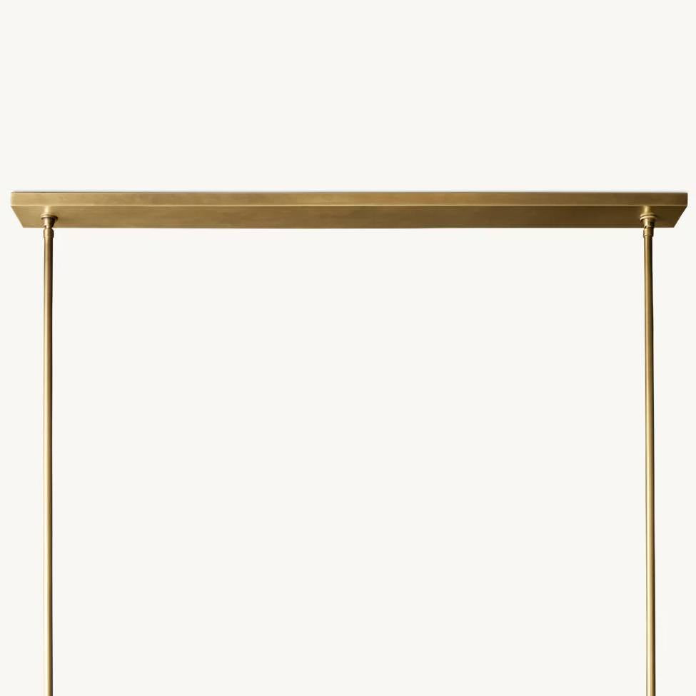 Pauillac Fabric Shade Linear Chandelier 49"