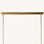 Pauillac Fabric Shade Linear Chandelier 49"