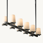 Pauillac Fabric Shade Linear Chandelier 49"
