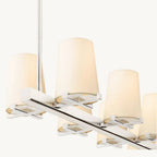 Pauillac Fabric Shade Linear Chandelier 49"