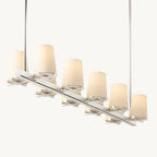 Pauillac Fabric Shade Linear Chandelier 49"