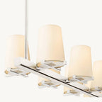 Pauillac Fabric Shade Linear Chandelier 60"