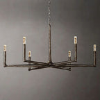 Thaddeus Artisan Forged Round Chandelier 48"