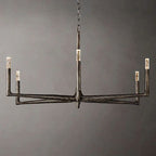 Thaddeus Artisan Forged Round Chandelier 48"
