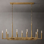 Thaddeus Artisan Forged Linear Chandelier 54"