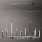 Thaddeus Artisan Forged Linear Chandelier 54"