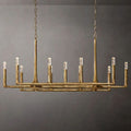Thaddeus Artisan Forged Linear Chandelier 54"