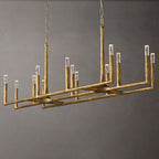 Thaddeus Artisan Forged Linear Chandelier 72"