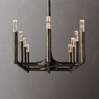 Thaddeus Artisan Forged Linear Chandelier 72"