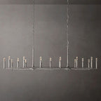 Thaddeus Artisan Forged Linear Chandelier 96"