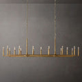 Thaddeus Artisan Forged Linear Chandelier 96"