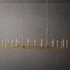 Thaddeus Artisan Forged Linear Chandelier 96"