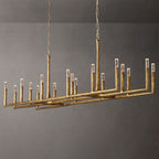 Thaddeus Artisan Forged Linear Chandelier 96"