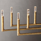 Thaddeus Artisan Forged Linear Chandelier 96"