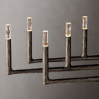 Thaddeus Artisan Forged Linear Chandelier 96"