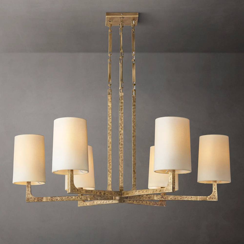 Wright Simplicity Forged Round Chandelier 36"