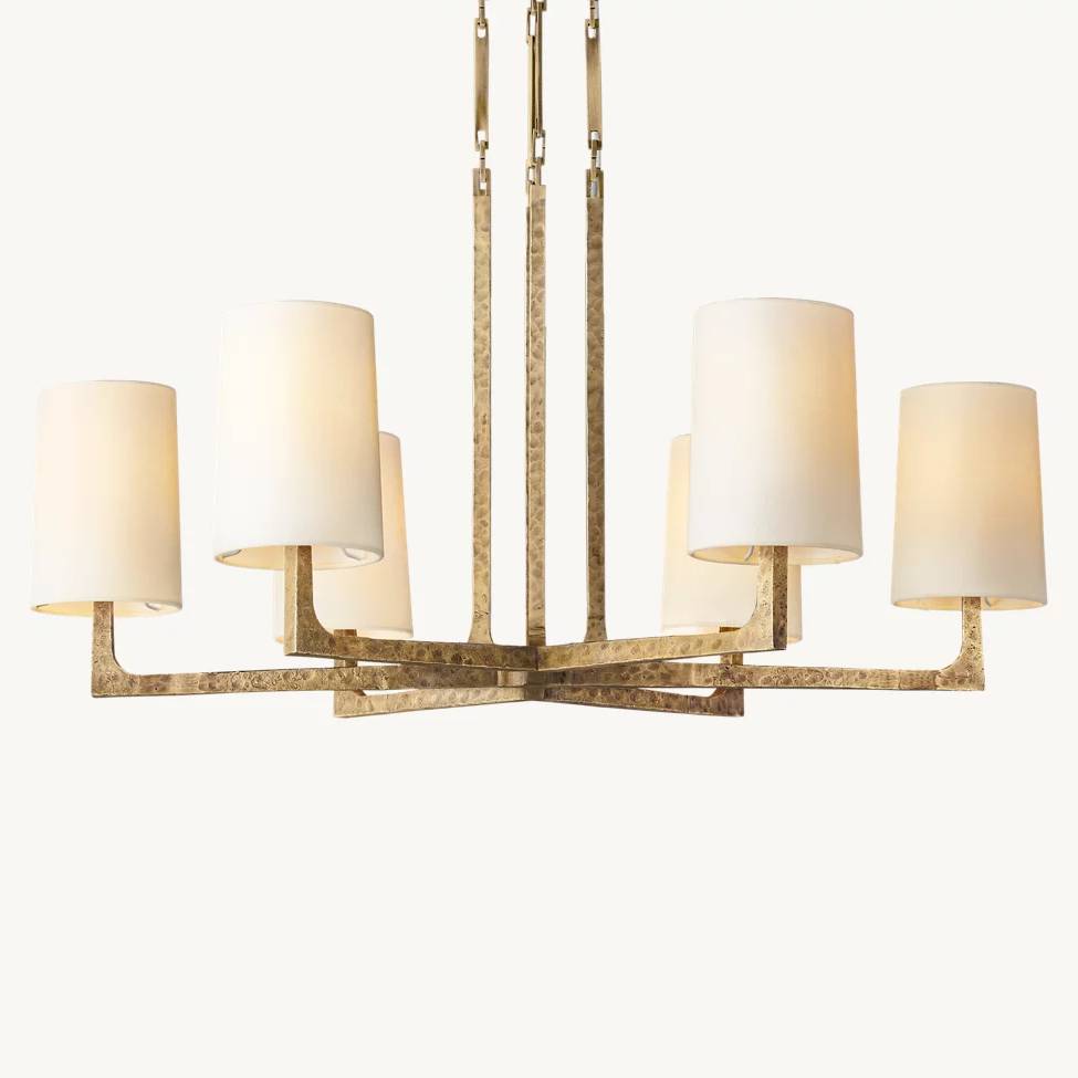 Wright Simplicity Forged Round Chandelier 36"