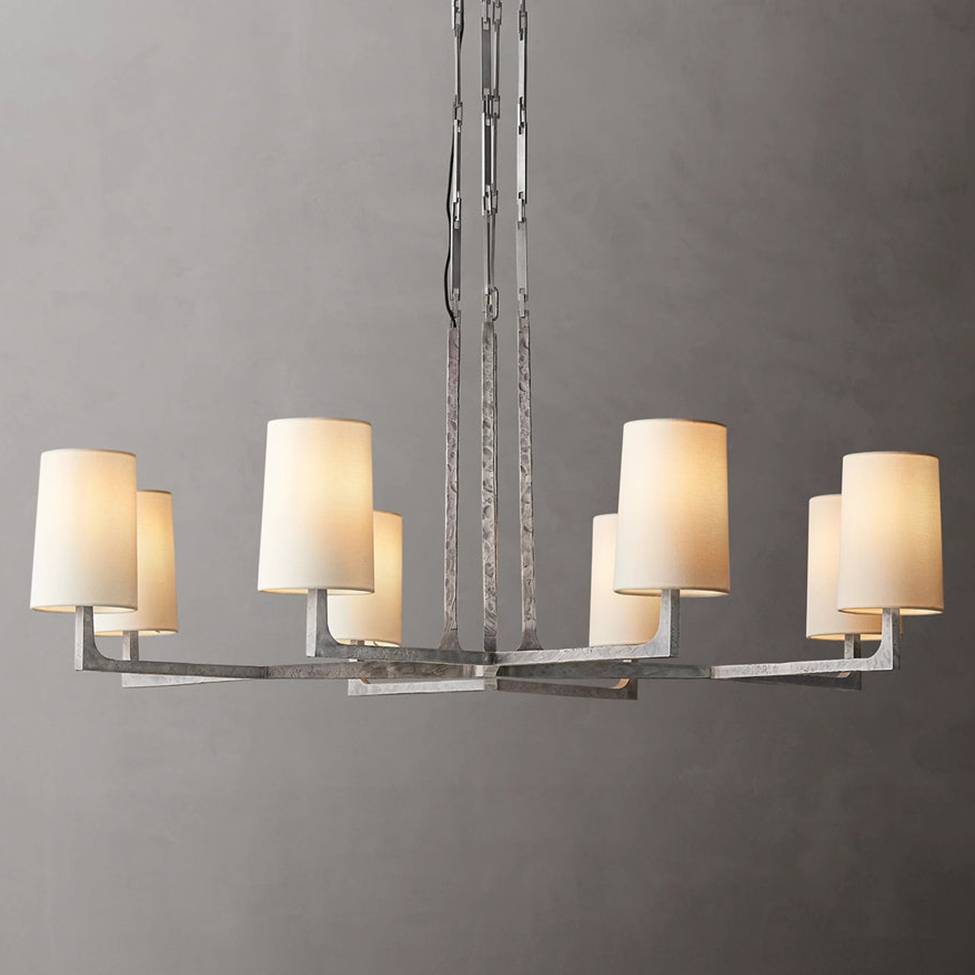 Wright Simplicity Forged Round Chandelier 48"