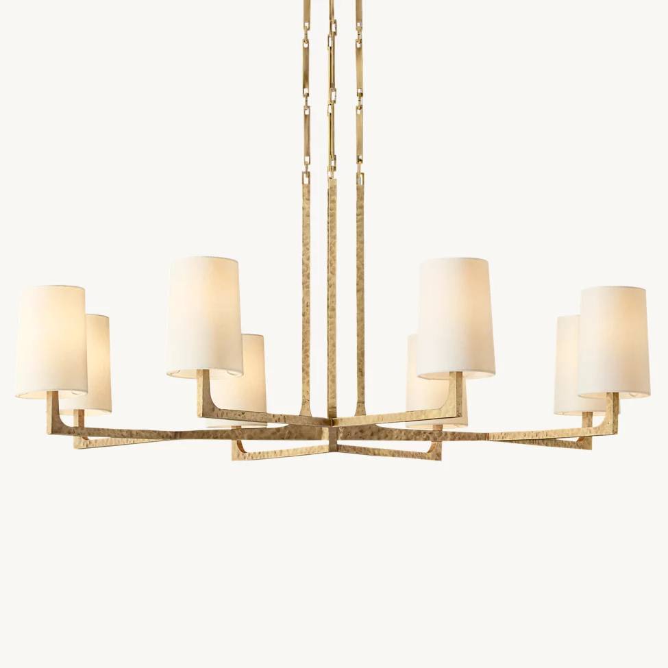 Wright Simplicity Forged Round Chandelier 48"