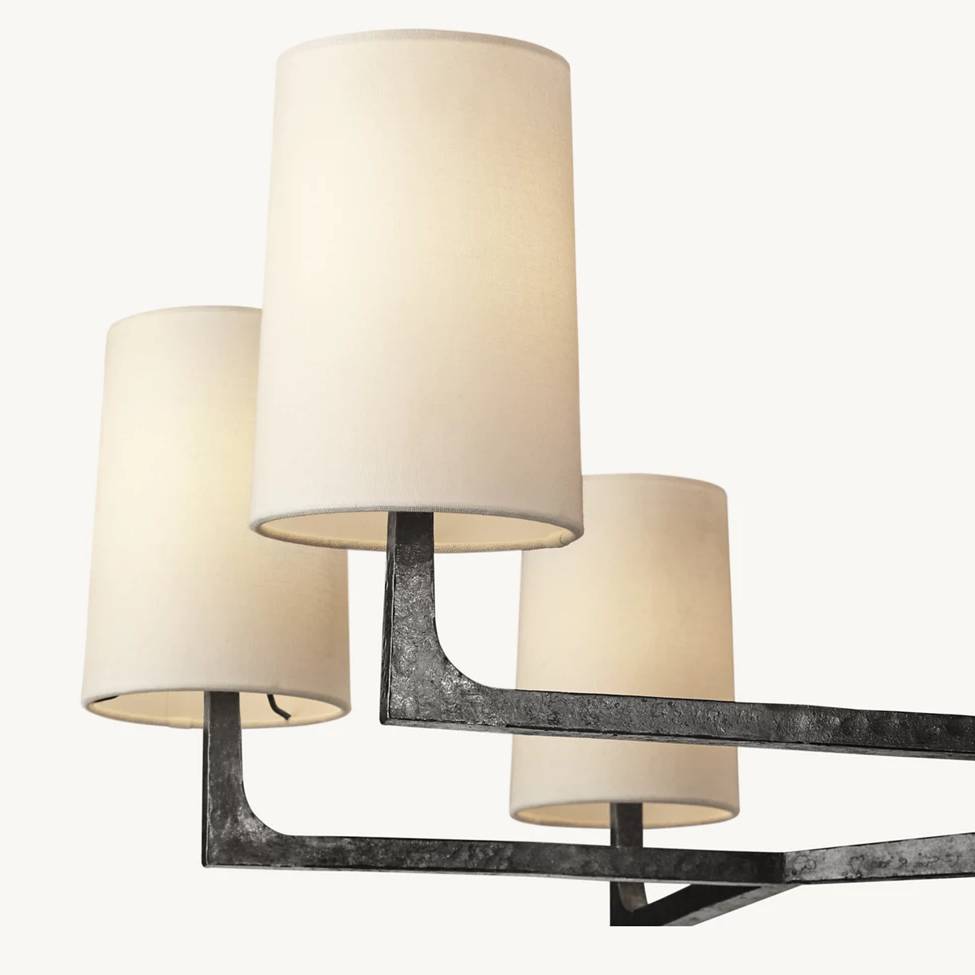 Wright Simplicity Forged Round Chandelier 48"