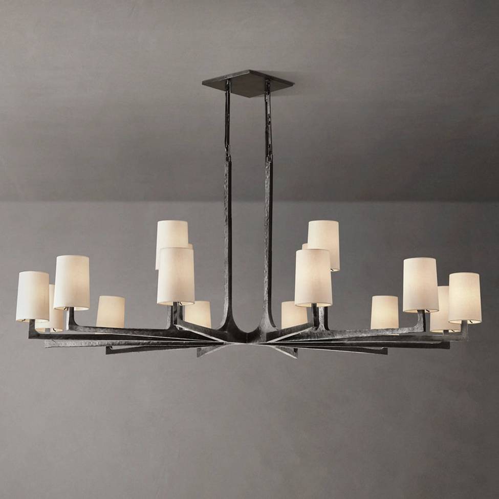 Wright Simplicity Forged Round Chandelier 60"