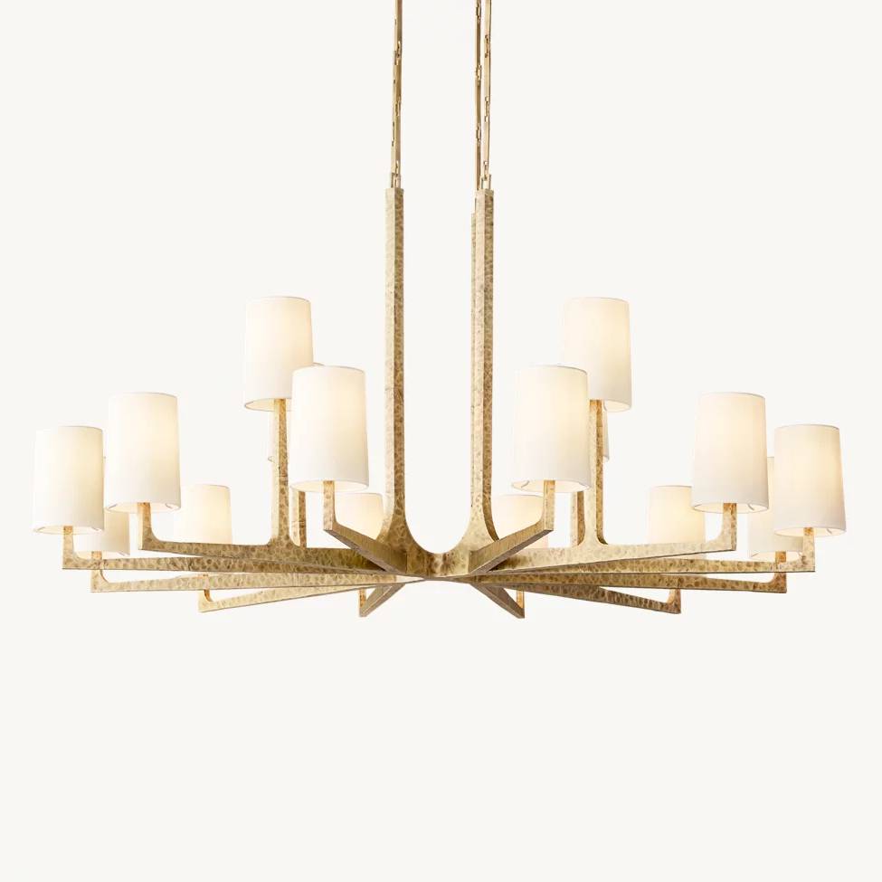 Wright Simplicity Forged Round Chandelier 60"