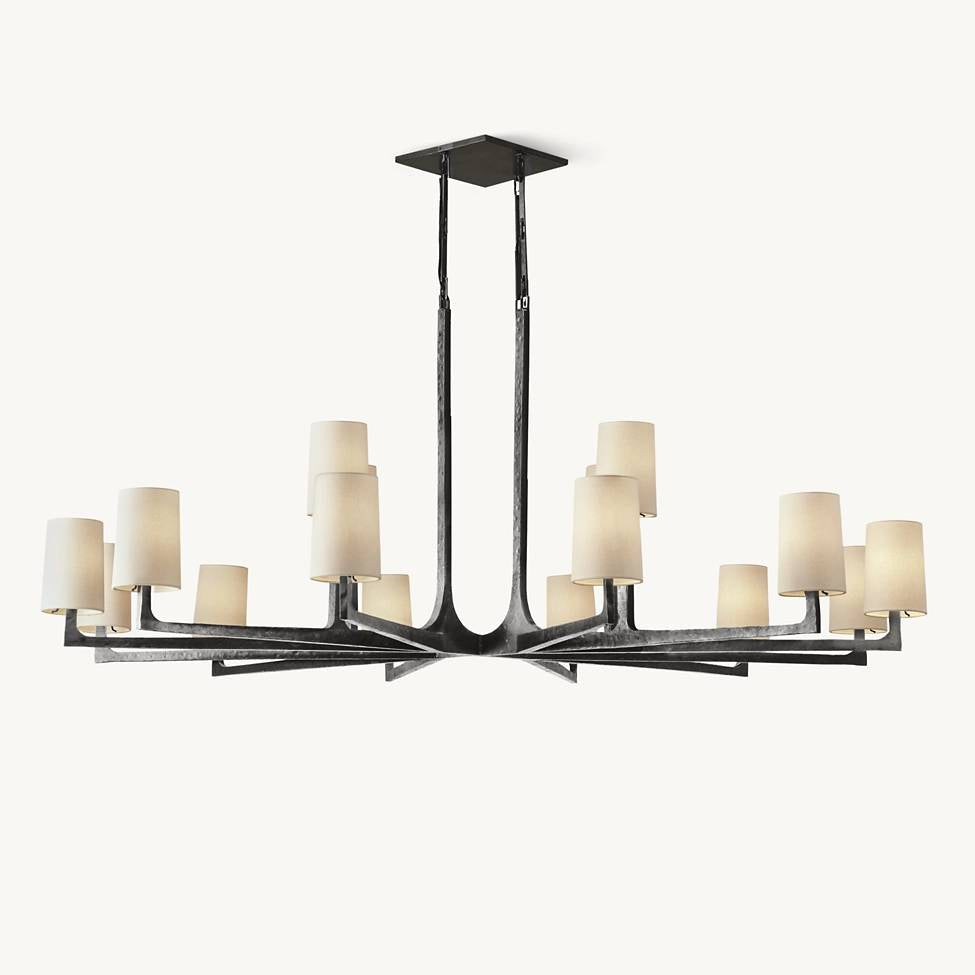 Wright Simplicity Forged Round Chandelier 60"