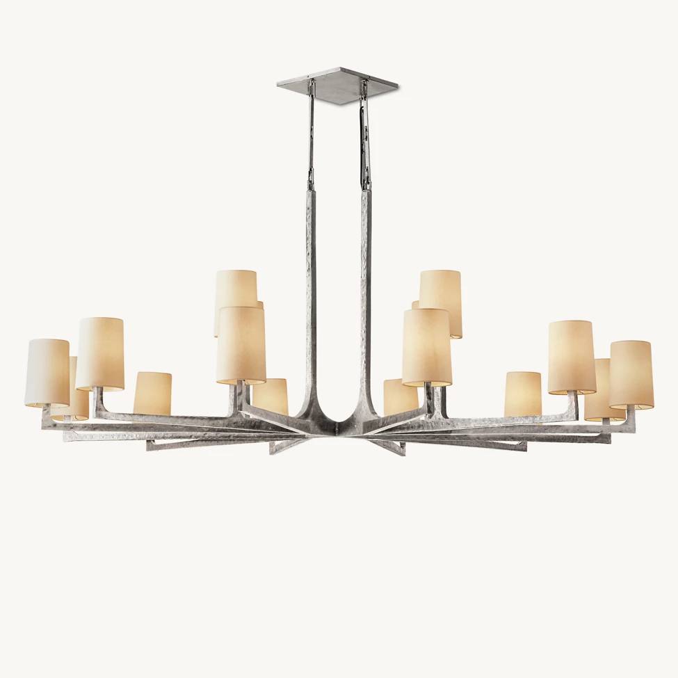 Wright Simplicity Forged Round Chandelier 60"
