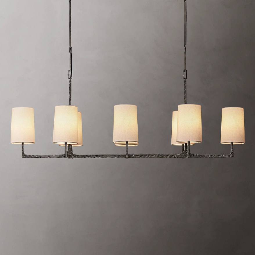 Wright Simplicity Forged Linear Chandelier 54"