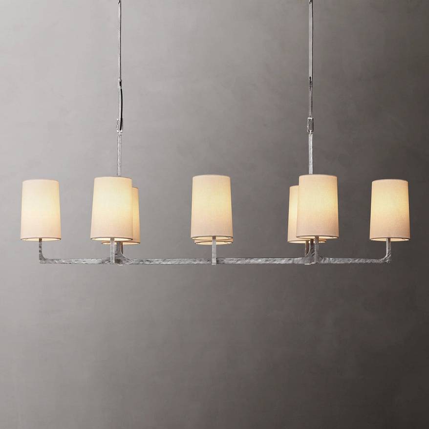 Wright Simplicity Forged Linear Chandelier 54"