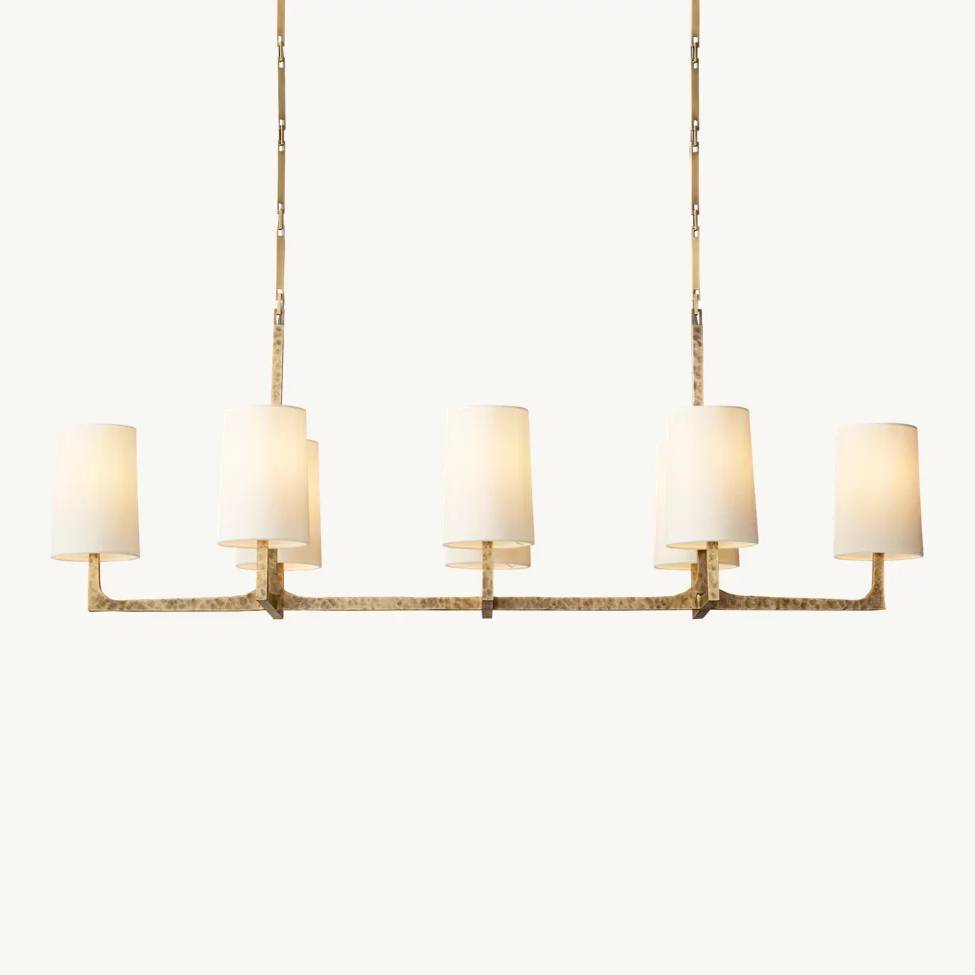 Wright Simplicity Forged Linear Chandelier 54"