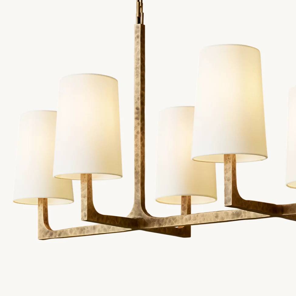 Wright Simplicity Forged Linear Chandelier 54"
