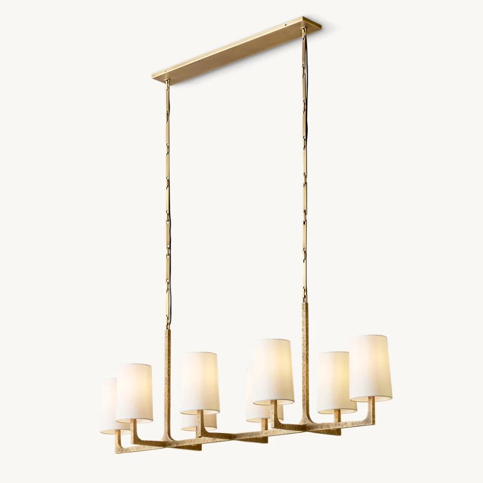 Wright Simplicity Forged Linear Chandelier 54"