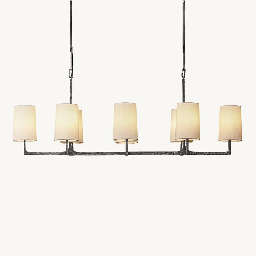 Wright Simplicity Forged Linear Chandelier 54"