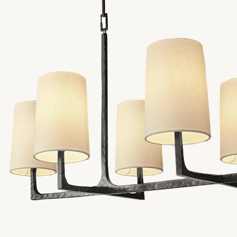 Wright Simplicity Forged Linear Chandelier 54"