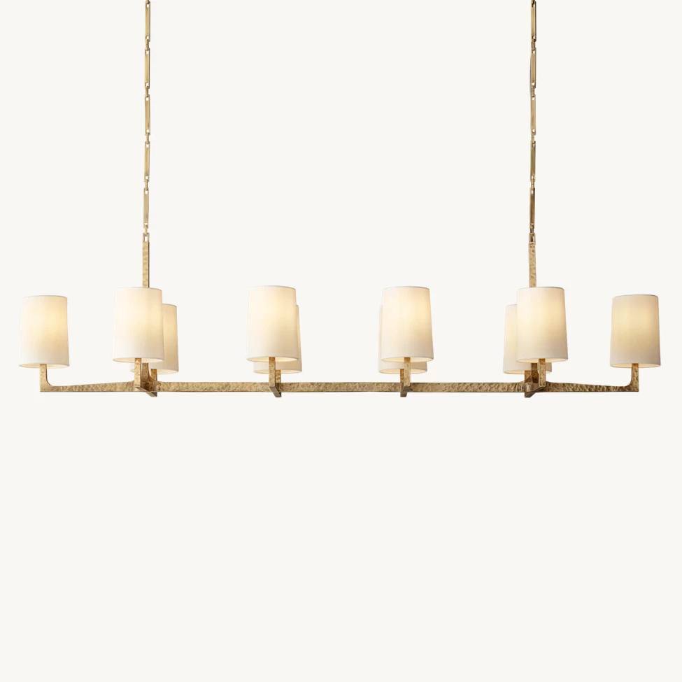 Wright Simplicity Forged Linear Chandelier 72"