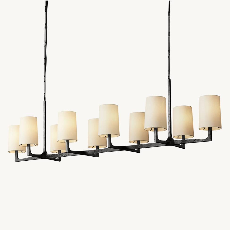 Wright Simplicity Forged Linear Chandelier 72"