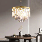 Odeon Deco Prism Round Chandelier 20"