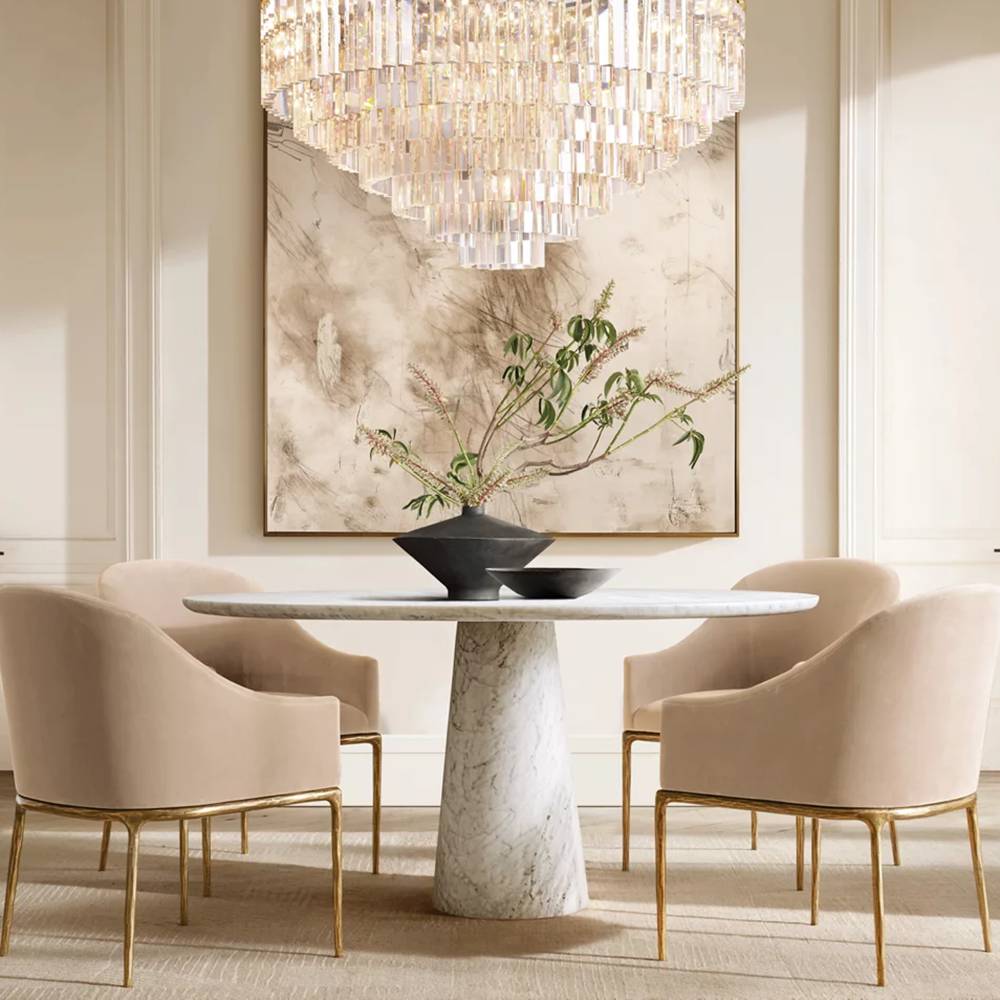 Odeon Deco Prism Round Chandelier 44"